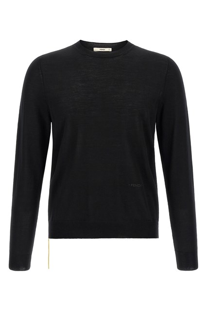 Maglia impuntura gialla con filo a vista