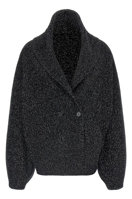 Cardigan collo sciallato
