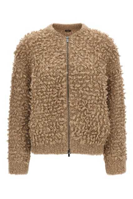 Bomber bouclé lurex