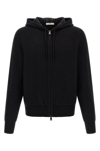Felpa con cappuccio cashmere