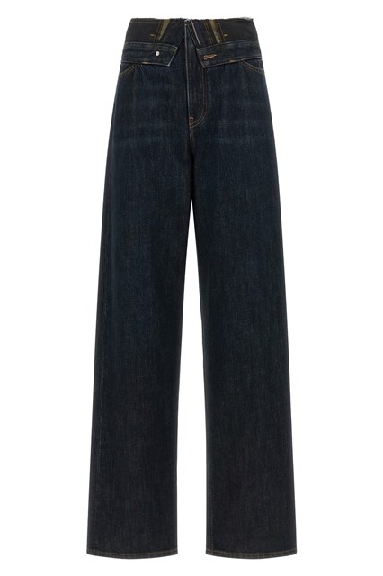 Jeans vita a taglio vivo