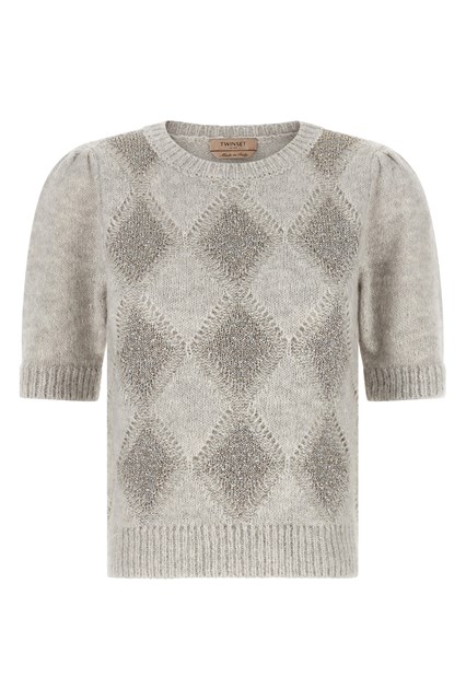 Maglia rombi paillettes